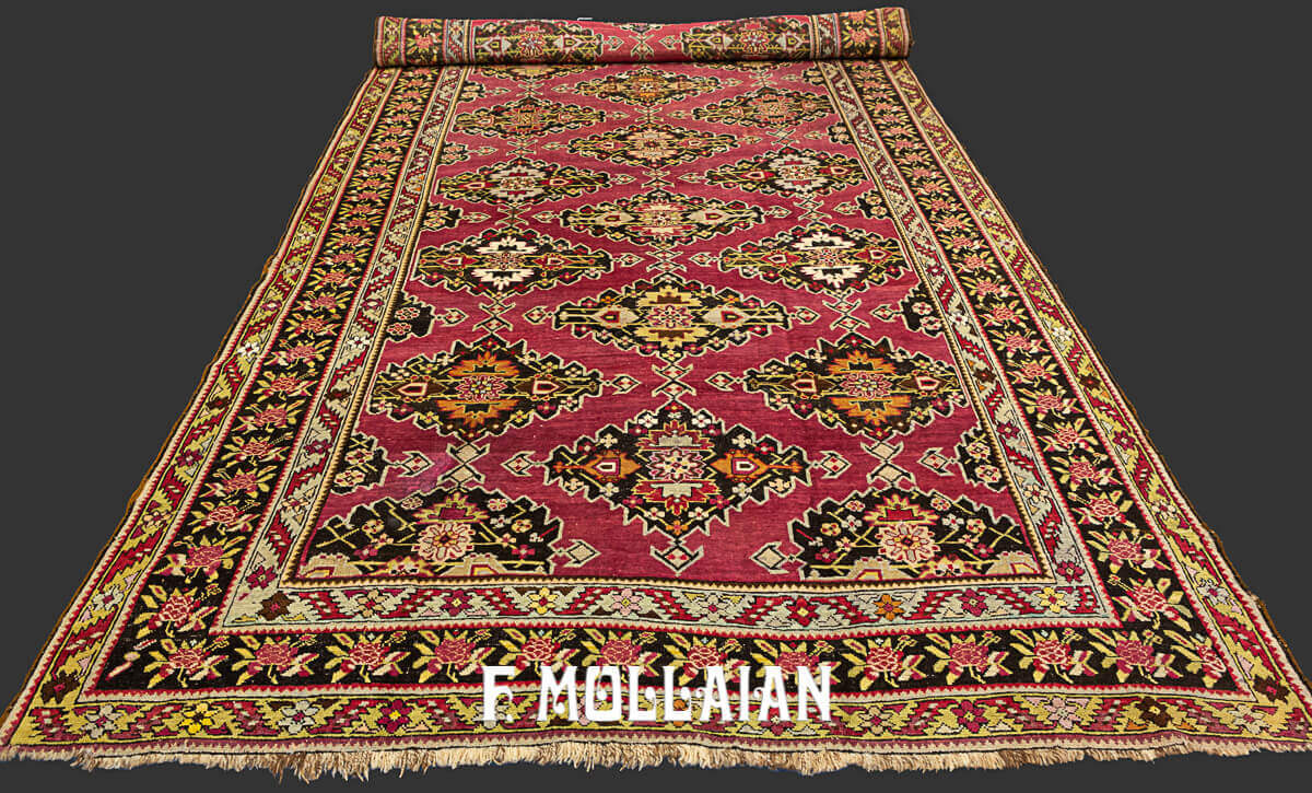 Antique Very Long Karabakh (Qarabağ) Kalle Size All-Over Caucasian Carpet n°:20028823